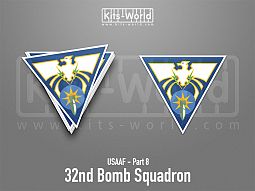 Kitsworld SAV Sticker - USAAF - 32nd Bomb Squadron 